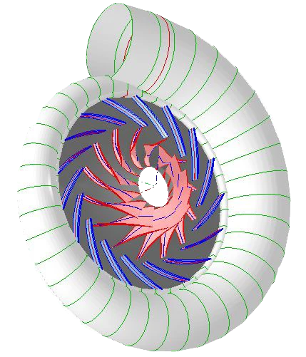 Centrifugal Compressor cross section