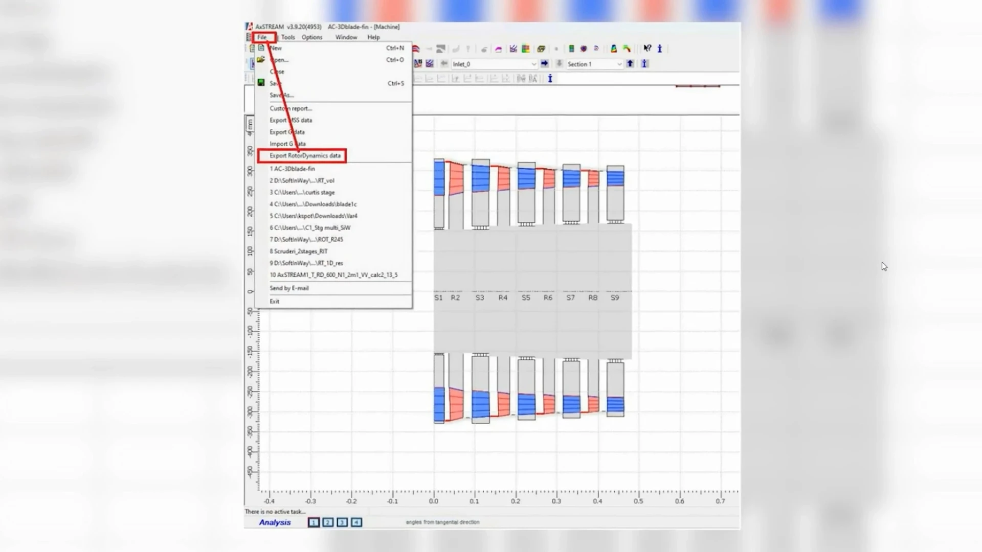 Importing Flowpath Parameters into AxSTREAM RotorDynamics