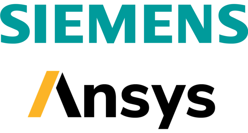 The Siemens Healthineers logo, exemplifying their role as a SoftInWay partner, showcases "SIEMENS" in teal alongside "Healthineers" in vibrant orange and black text against a crisp white background.