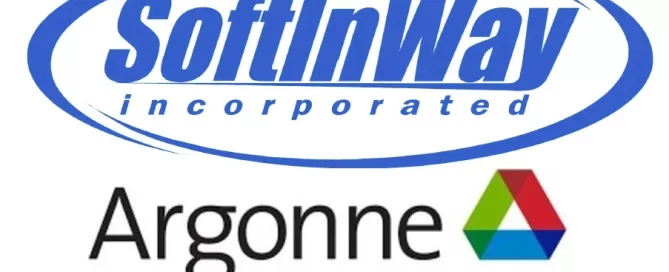 Logos of SoftInWay Incorporated and Argonne National Laboratory are shown side by side.