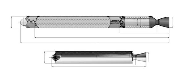 Hybrid (top) and Solid (bottom) Rocket Engine: comparison of two engines